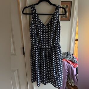 Vineyard Vines Navy and White Polka Dot Mini Dress